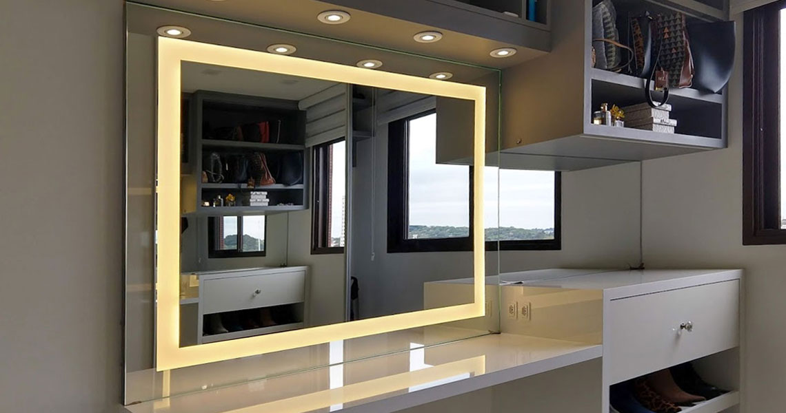 Combinando a luz com o espelho